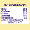 Nakd Bar, Blueberry Muffin Raw Fruit and Nuts, Gluten Free, Vegan, 18 Count18 view 4