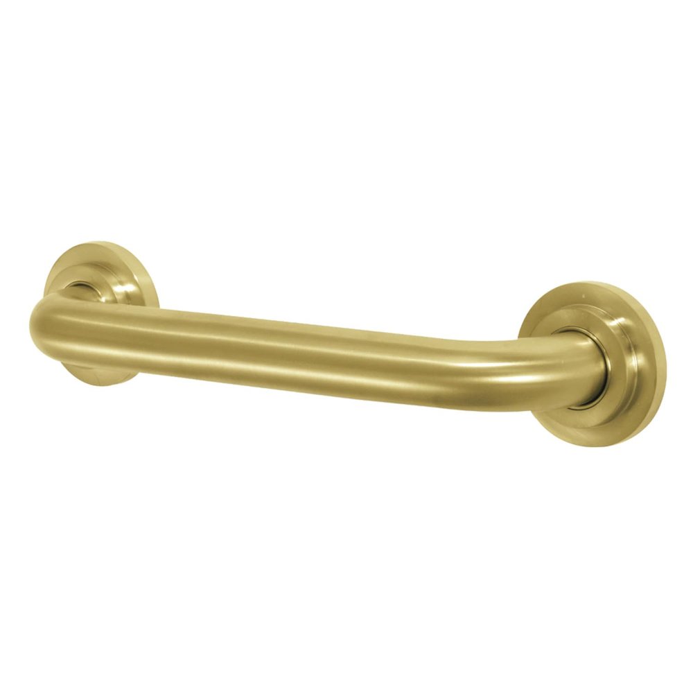 Kingston Brass DR414127 Manhattan 12" Decorative Grab Bar, Brushed Brass