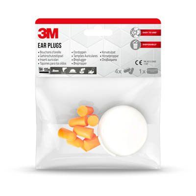 3M disposable hearing aid 1100 C, in the bag, foam