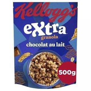 Kelloggs Extra Cereales Pepites Chocolat au Lait 500g (Kelloggs Extra Cereals with Milk Chocolate Chips 500g)