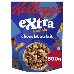 Kelloggs Extra Cereales Pepites Chocolat au Lait 500g (Kelloggs Extra Cereals with Milk Chocolate Chips 500g)