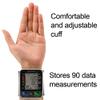 PARAMED Automatic Wrist Blood Pressure Monitor: Blood-Pressure Kit of Bp Cuff + 2AAA and Carrying case - Irregular Heartbeat Detector & 90 Readings Memory Function & Large Display view 2
