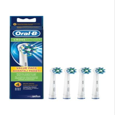 Oral-B Cross Action Replacement Brush Heads Eb50 - Pack of 4