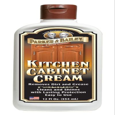 Parker & Bailey Kitchen Cabinet Cream, Multi Surface Cleaner & Furniture Cleaner, Quick Shine Wood Restorer & Protector for Cabinets, Tables & Surfaces, Renews & Restores a Finish for Wood, 16oz