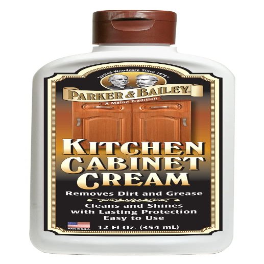 Parker & Bailey Kitchen Cabinet Cream, Multi Surface Cleaner & Furniture Cleaner, Quick Shine Wood Restorer & Protector for Cabinets, Tables & Surfaces, Renews & Restores a Finish for Wood, 16oz