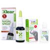Xlear Natural Xylitol Nasal Spray Bundle for Kids and Adults, Saline, Purified Water and Grapefruit Seed Extract 1.5 and .75 fl. oz. view 1