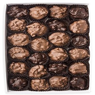 Mrs. Cavanaughs 2 lb Pecan Clusters Mixed (Milk 65% & Dark 35%) Chocolate