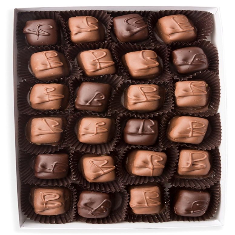 Mrs. Cavanaugh's 1 lb Brady (Caramel Coconut) Mixed (Milk 65% & Dark 35%) Chocolate