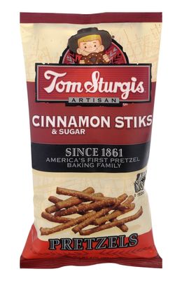 Tom Sturgis Cinnamon Sugar Sticks Pretzels 9 oz. Bag (2 Bags)