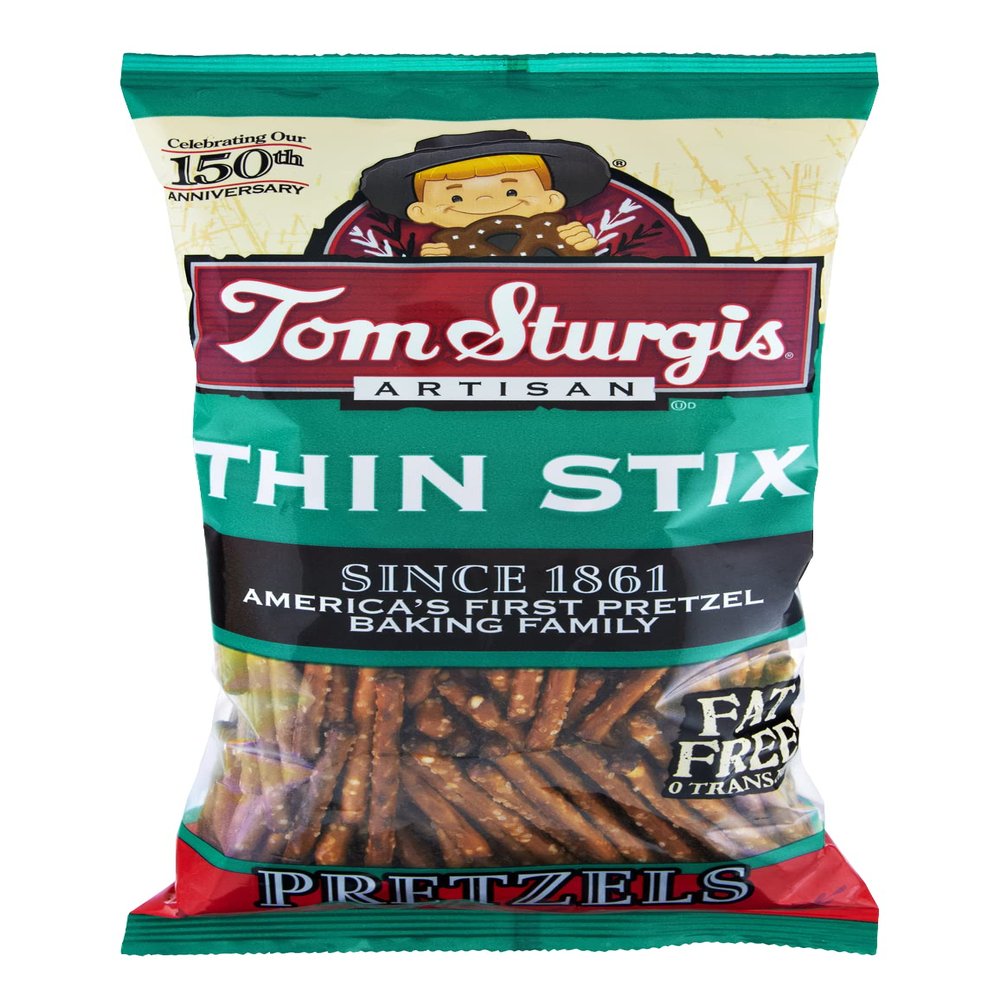 Tom Sturgis Artisan Thin Stix Pretzels 10 oz. Bag (2 Bags)