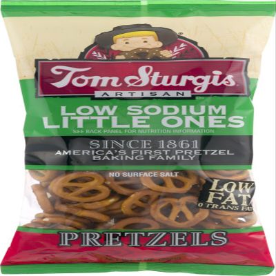 Tom Sturgis Artisan Low Sodium Little Ones Pretzels 9 oz. Bag (4 Bag)