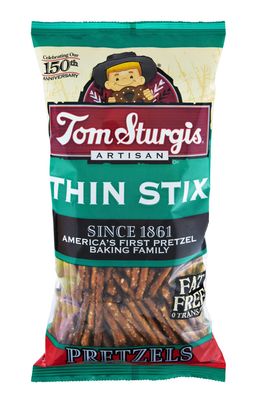 Tom Sturgis Artisan Thin Stix Pretzels 9 oz. Bag (4 Bags)