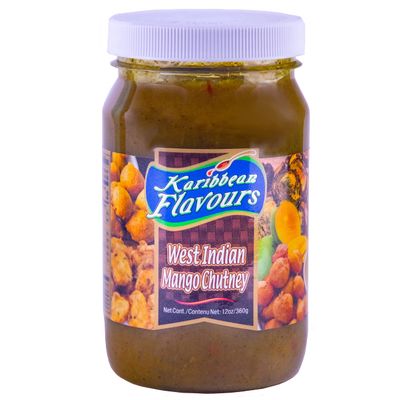 West Indian Mango Chutney 12 Oz | Perfect With Curry Dishes, Dipping Sauce For Samosas, Accra, Chicken Wings