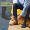Dr. Scholl's womens Diabetes & Circulator - 4 6 Pair Packs Casual Sock, Black, 8 12 US view 3