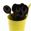 AmerCareRoyal Heavy Weight Unwrapped Disposable Polypropylene Plastic Soup Spoons for Restaurants and Catering, Black, Pack of 1000 view 1