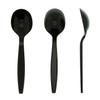 AmerCareRoyal Heavy Weight Unwrapped Disposable Polypropylene Plastic Soup Spoons for Restaurants and Catering, Black, Pack of 1000 view 3