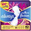 Always Radiant Feminine Pads for Women, Flexfoam Pads with Wings, Size 1, Regular Absorbency, Lightly Scented, 42 Count view 1