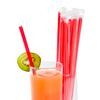AmerCare 9 Inch Giant Red Poly Wrapped Straws, Case of 7200 view 1