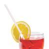 AmerCare 7.75 Inch Jumbo White with Red Stripes Paper Wrapped Straws, Case of 12,000 view 1