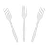 AmerCareRoyal Heavy Weight Individually Wrapped Disposable Polystyrene Plastic Forks for Restaurants and Catering, White, Pack of 1000 view 2