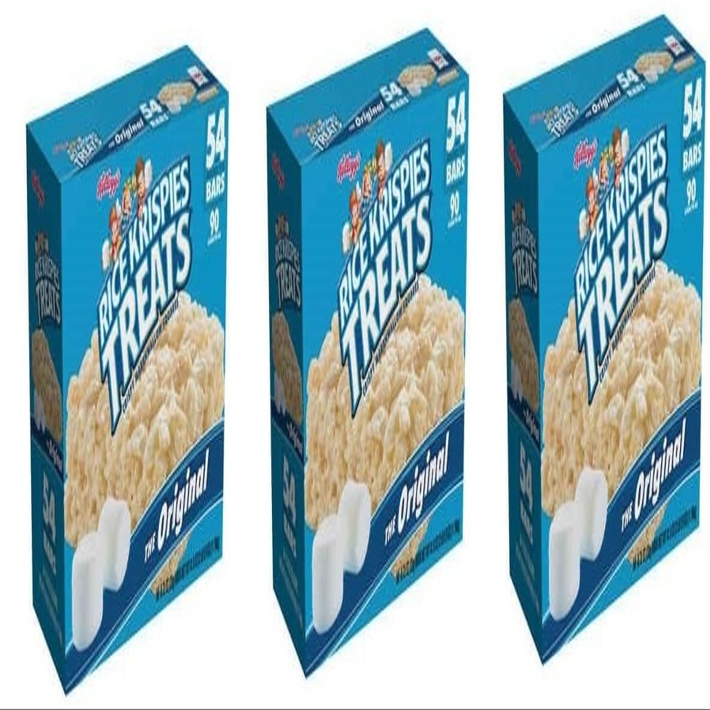 Rice Krispies Treats, Original Marshmallow, 3 Packages(54 Count Carton)