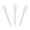 AmerCareRoyal Heavy Weight Unwrapped Disposable Polypropylene Plastic Forks for Restaurants and Catering, White, Pack of 1000 view 2