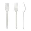 AmerCareRoyal Heavy Weight Unwrapped Disposable Polypropylene Plastic Forks for Restaurants and Catering, White, Pack of 1000 view 3