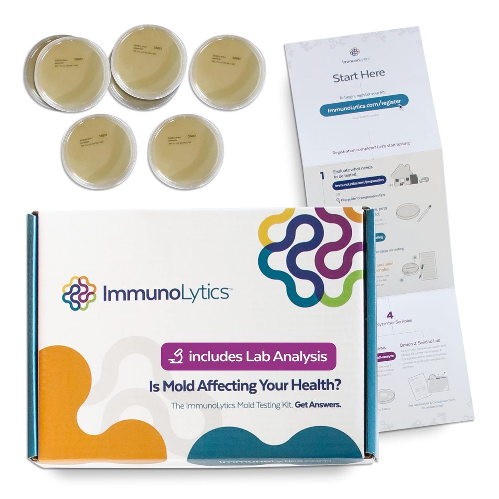 Mold Test Kit for Home - Professional Lab Analysis and Expert Consultation Included- Protect Your Home & Family (7 Room/Plate)