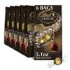 Lindt LINDOR 70% Extra Dark Chocolate Truffles, Dark Chocolate Candy with Smooth, Melting Truffle Center, Great for Gift Giving, 5.1 oz. Bag (6 Pack) view 1