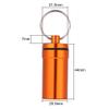 1pc/5pcs Box, Aluminum Alloy Climbing Box Case Bottle Container Keychain(Silver-5pcs) Outdoor Dining Tableware Holder Keychain Container Key view 2