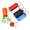 1pc/5pcs Box, Aluminum Alloy Climbing Box Case Bottle Container Keychain(Silver-5pcs) Outdoor Dining Tableware Holder Keychain Container Key view 3