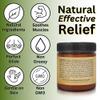 Relief Arnica Cream  Enriched with Lemongrass, Eucalyptus & Rosemary Essential Oils  All Natural Massage Lotion for Sore Muscles & Stiffness. Perfect for Massage Therapy by Brookethorne Naturals view 4
