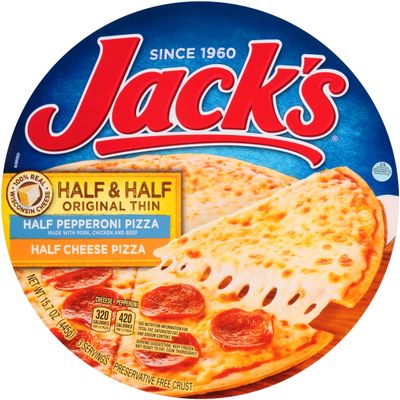 Jack's, Original Crust, Half Pepperoni & Half Cheese, 15.6 oz. (12 count)