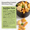 NUTS U.S. - Oriental Rice Crackers With Green Peas | Non-GMO and Cholesterol Free | Vegan | Soy and Chili Flavor | Crunchy Baked Snacks | Packed in Resealable Bag (1 LB) view 2