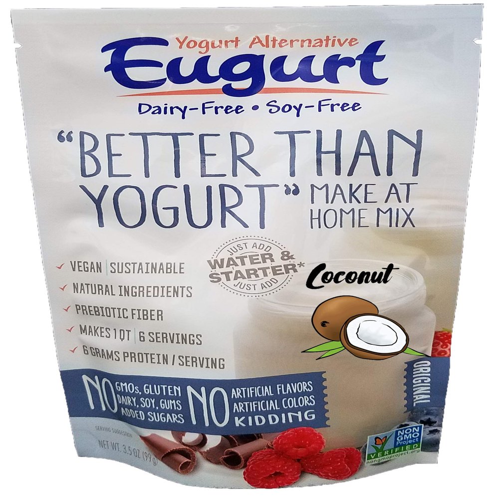 "Better Than Yogurt" Make At Home Mix (Dairy and Soy Free!) (Coconut, 1-Pack)