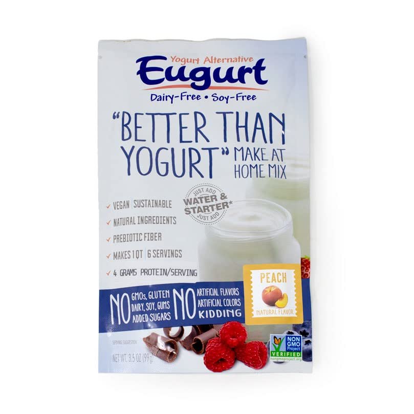"Better Than Yogurt" Make At Home Mix (Dairy and Soy Free!) (Peach, 1-Pack)