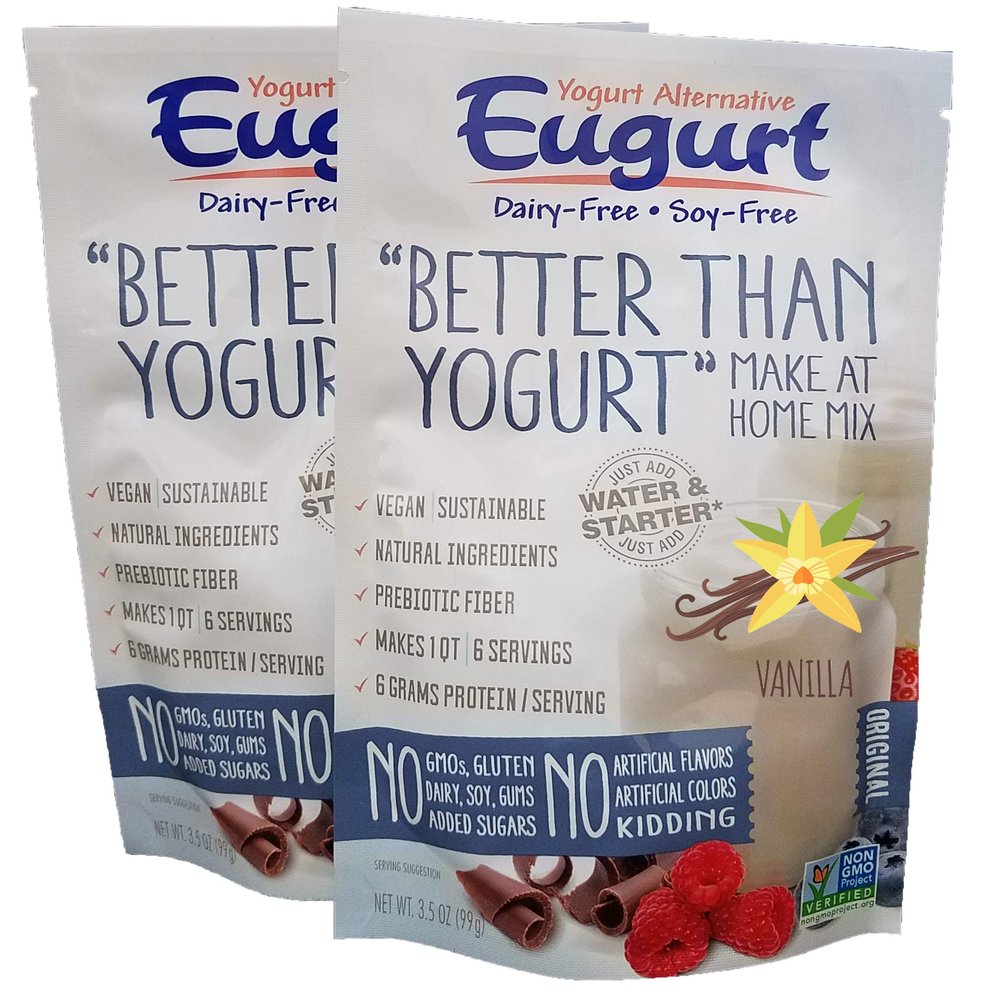 "Better Than Yogurt" Make At Home Mix (Dairy and Soy Free!) (Vanilla, 2-Pack)