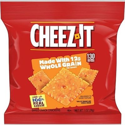 Sunshine Cheez It Whole Grain Cracker, 1 Ounce -- 60 per case.