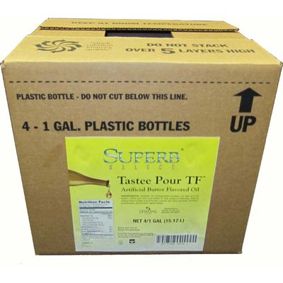 Superb Select Tastee Pour TF Butter Flavored Oil, 1 Gallon -- 4 per case.
