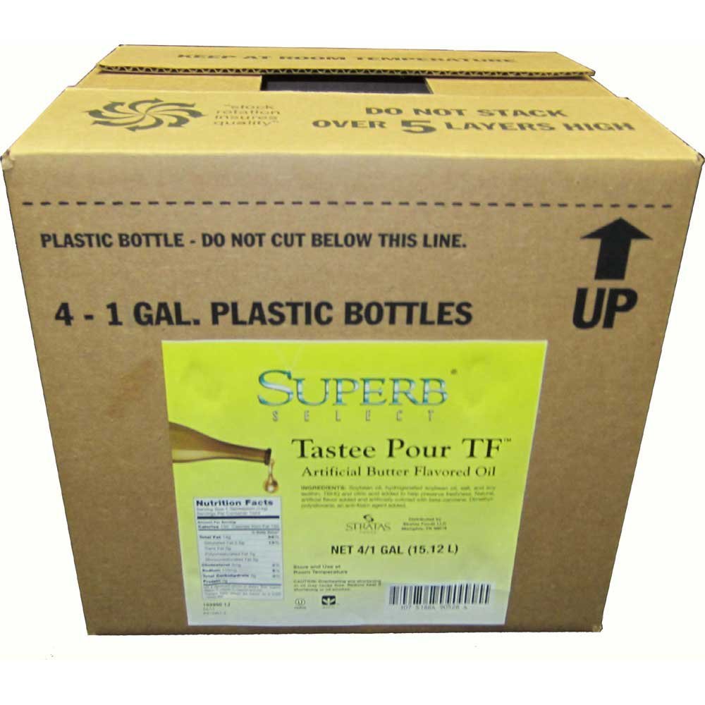 Superb Select Tastee Pour TF Butter Flavored Oil, 1 Gallon -- 4 per case.