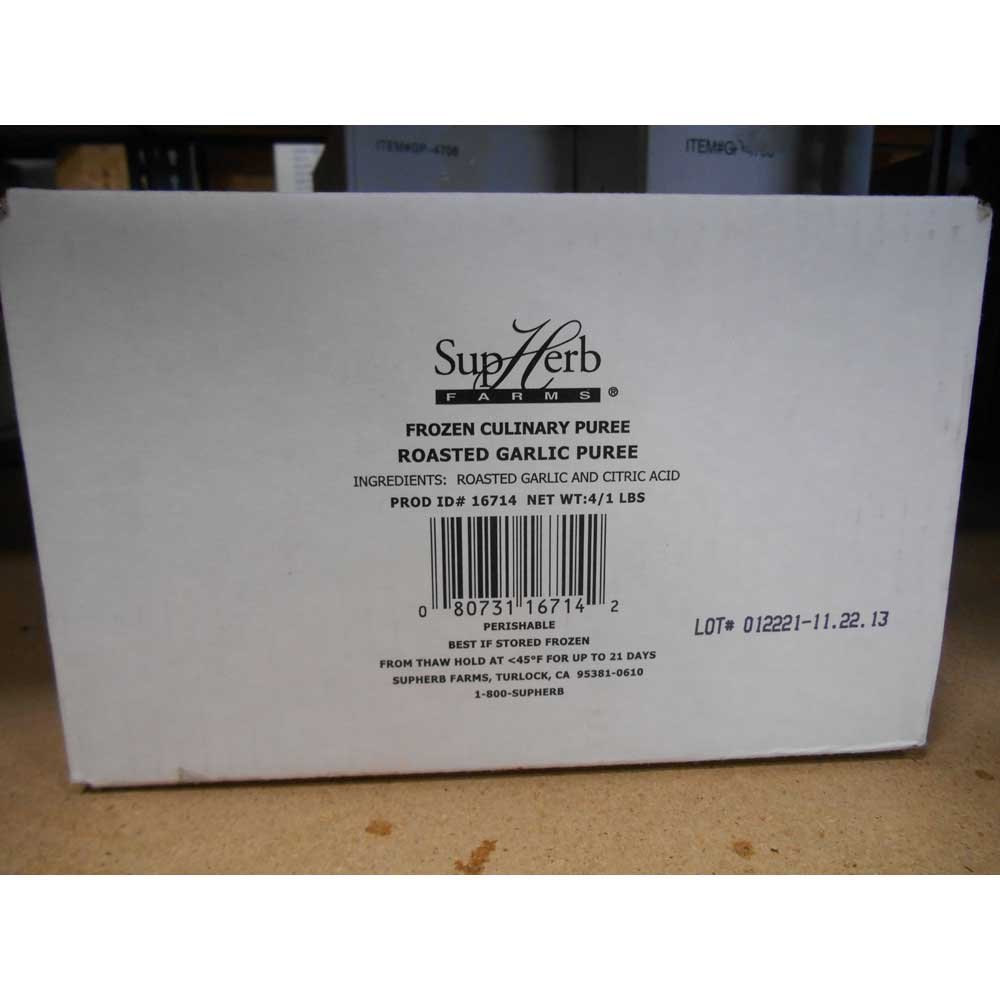SupHerb Farms Roasted Garlic Puree, 1 Pound -- 4 per case.