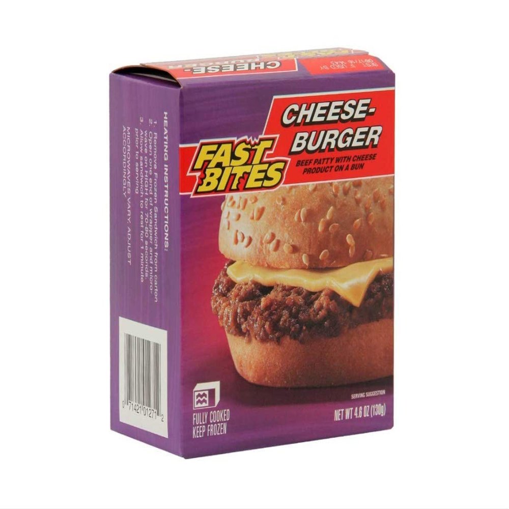 Fast Bites Cheeseburger, 4.6 Ounce -- 30 per case.