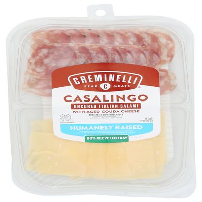 Creminelli Fine Meats Sliced Casalingo and Gouda, 2.2 Ounce -- 12 per case.