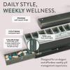 Mimi Medcessories - Pretty Pill Box Set - Stylish & Compact Daily Pill Organizer, Medication Pill Case, Pill Container for Vitamin Management, Pill Holder, Travel Essentials for Women & Men - Steele view 2