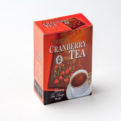 Mlesna Cranberry Tea - Ceylon Tea in Luxury Tea Bags