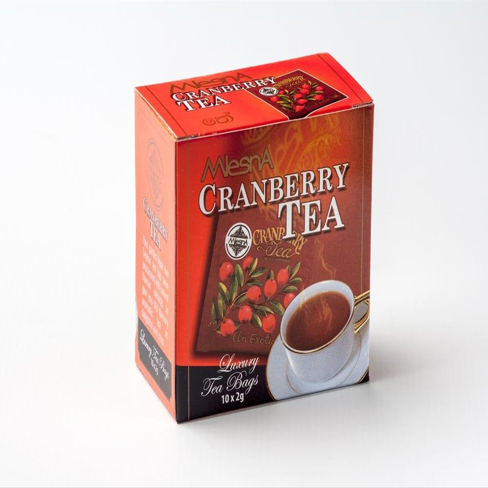 Mlesna Cranberry Tea - Ceylon Tea in Luxury Tea Bags