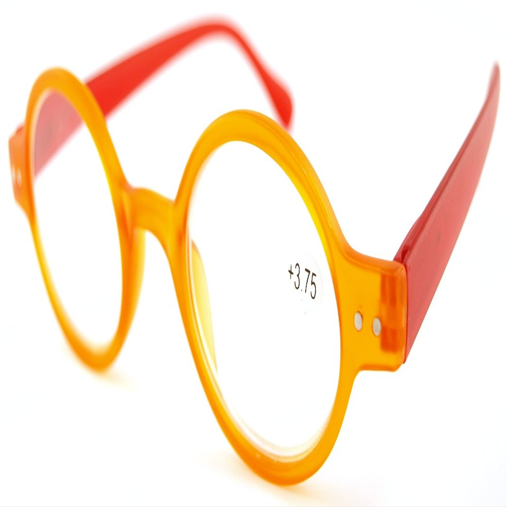 FUSHIDA R6779 Fashion Reading Glasses for Women Mango Tango-Red 2.25