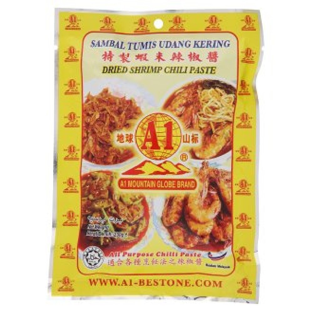 A1 Dried Shrimp Chili Paste 230g (12 Pack)