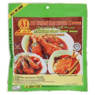 A1 Instant Curry Sauce 230g (Shady (Rendang), 9 Pack)