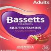 2 X Bassetts Raspberry and Pomegranate Adult Multivitamin Chewies - Pack of 30 view 1